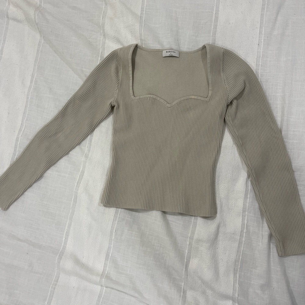 Sculpt Knit Sweetheart Longsleeve